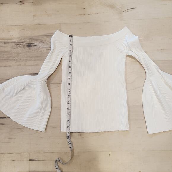 Jonathan Simkhai Ribbed Bell Sleeve Sweater - Picture 5 of 6